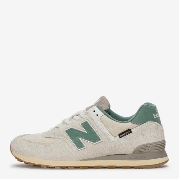 New Balance Other - New Balance 574 Calcium New Spruce Cream and Green Tennis Shoes | Size 10